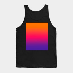 Purple Pink Orange  Gradient Tank Top